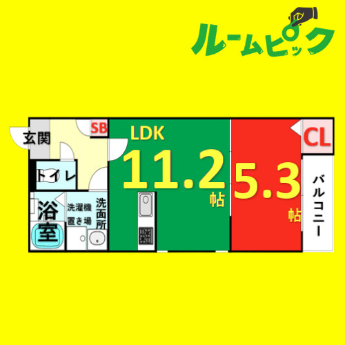 Delica日比野　名古屋市賃貸　仲介手数料無料の間取り