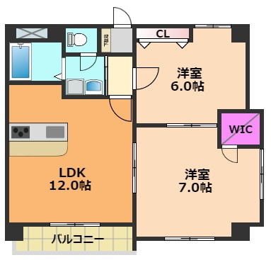 アルシェ高槻の間取り