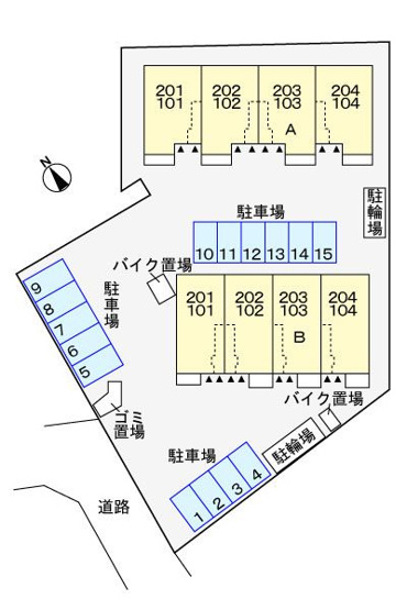 【区画図】 | フィデールB棟(フィデールビートウ)