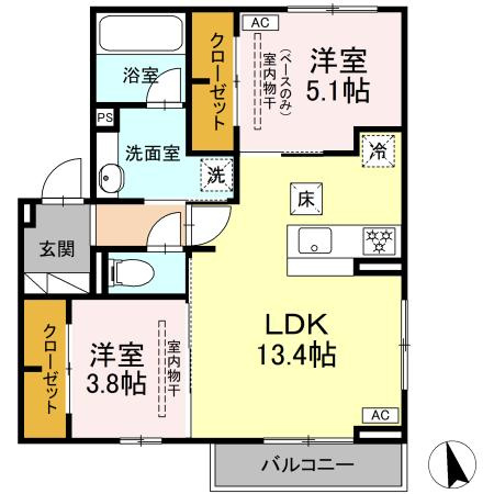 プレジールの間取り