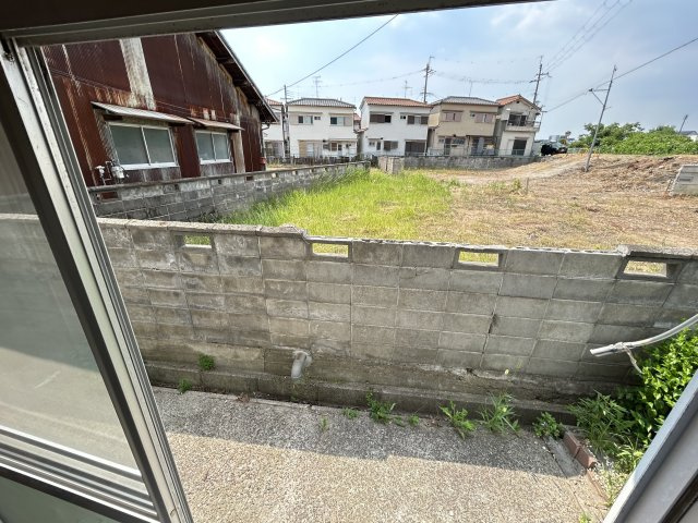 富田林市山中田アパートのバルコニー