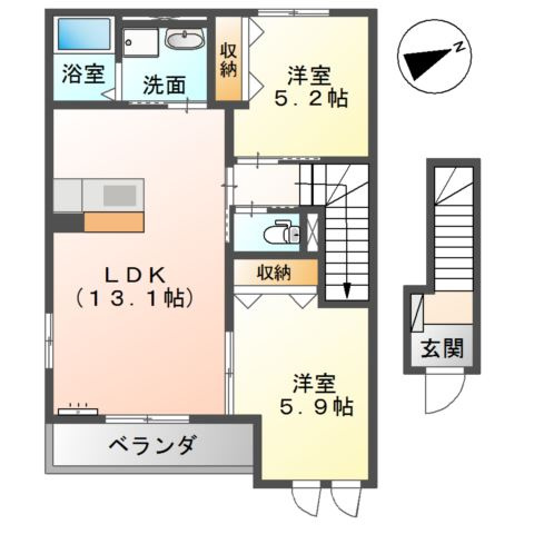 【間取り】 | カーサ　ドゥーエ