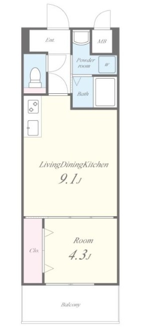 グランパシフィック帝塚山innovationの間取り