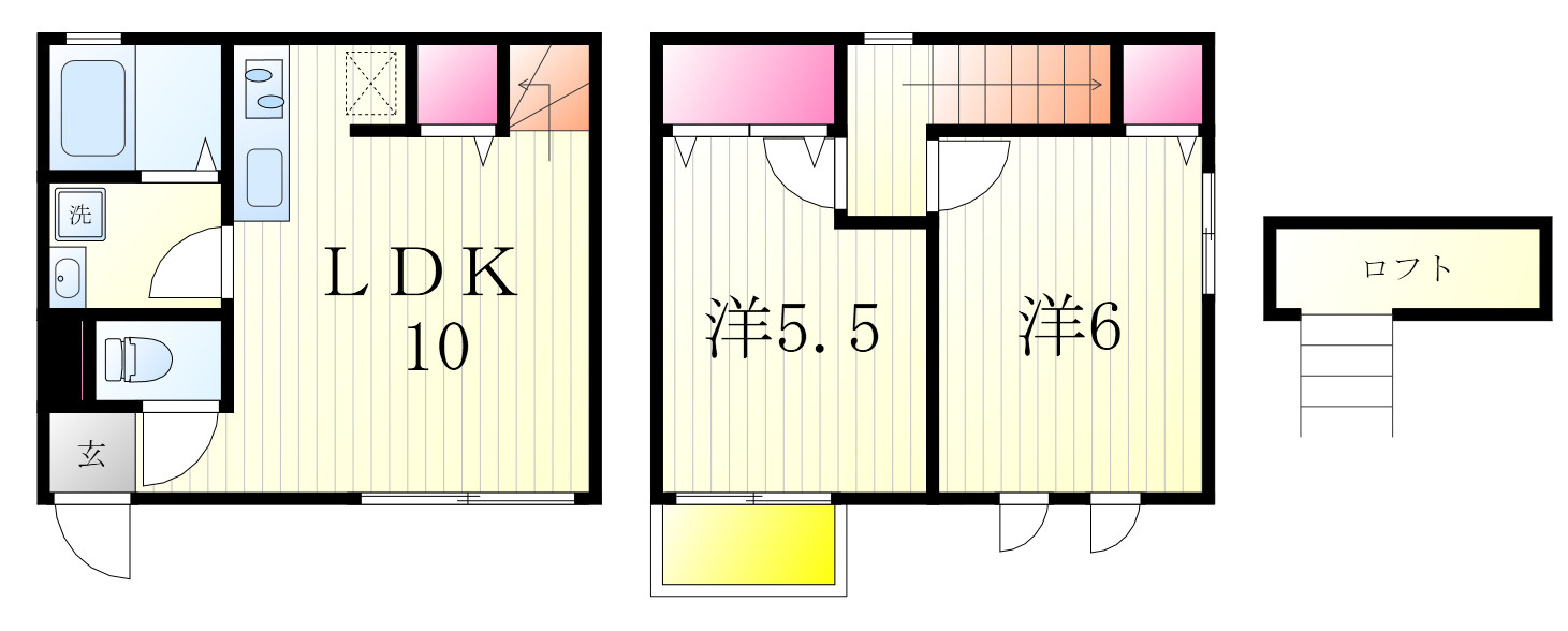 Maison de La feuilleの間取り