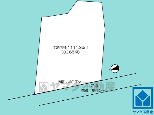西宮市神園町の土地図