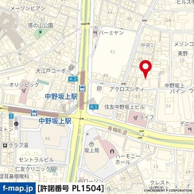 【地図】 | ザ・ハウス中野坂上