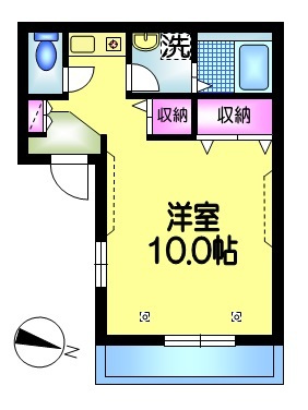 メゾンドジョイライフの間取り|★洋室１０帖／クローゼット２ヶ所★