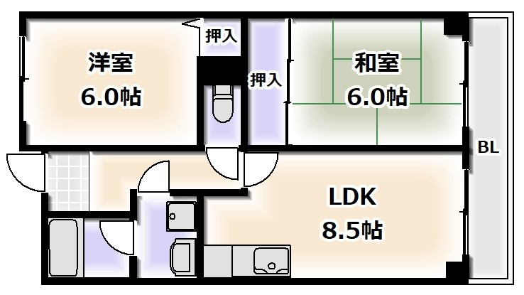 エーデルハイム・アビコの間取り