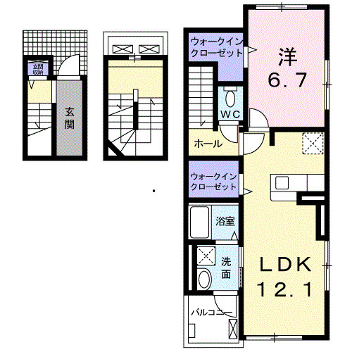 【間取り】 | ベルフレーシュⅠ