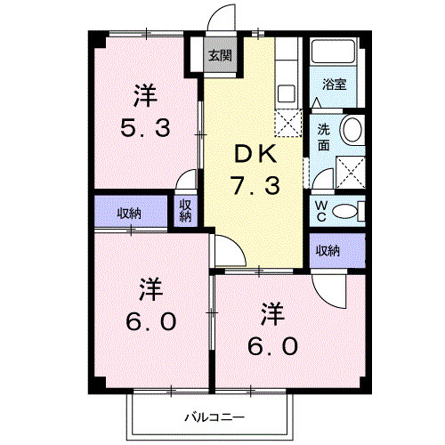 ハートランドＢの間取り