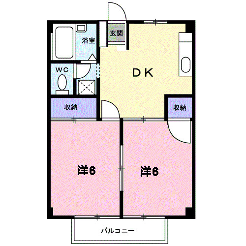【間取り】 | シティハイツグリーンＢ