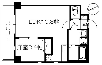 【間取り】 | アリエス今宿Ⅰ