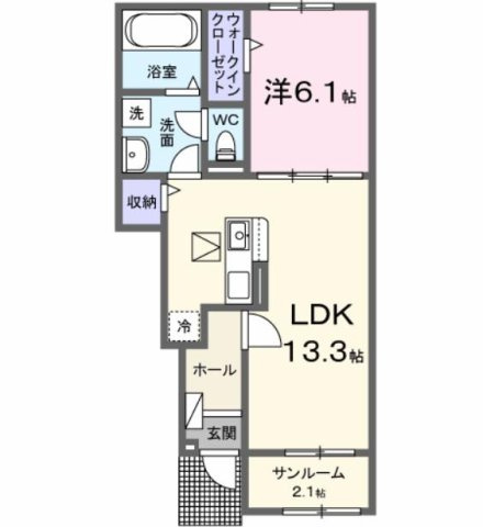 【間取り】 | エスポワール昴Ｂ