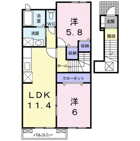 【間取り】 | ウッディーベルＢ