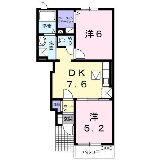【間取り】 | テラース磯上Ａ