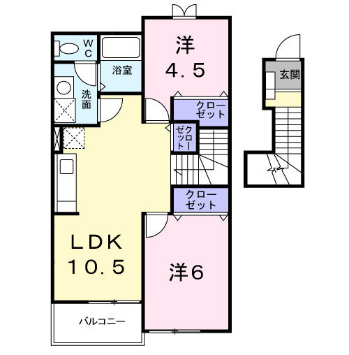 【間取り】 | Ｃｒｏｕｄ　Ｏｏｋｕｂｏ　Ａ棟