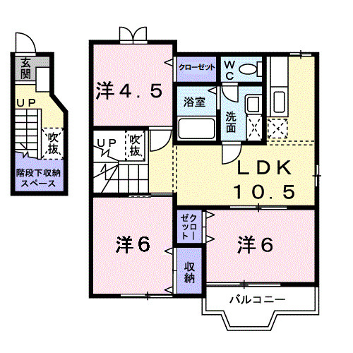 【間取り】 | サンライズＴ　Ｅ棟