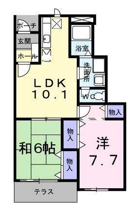 【間取り】 | パピリオ初瀬