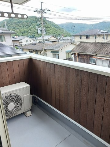 バウム　ヴィラージュのバルコニー|広々としたバルコニーです