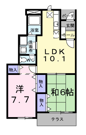 【間取り】 | パピリオ初瀬