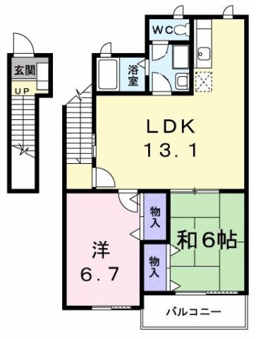 【間取り】 | パピリオ初瀬
