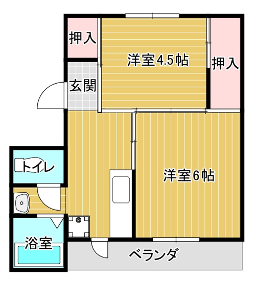 【間取り】 | ヴィラナリー由良2