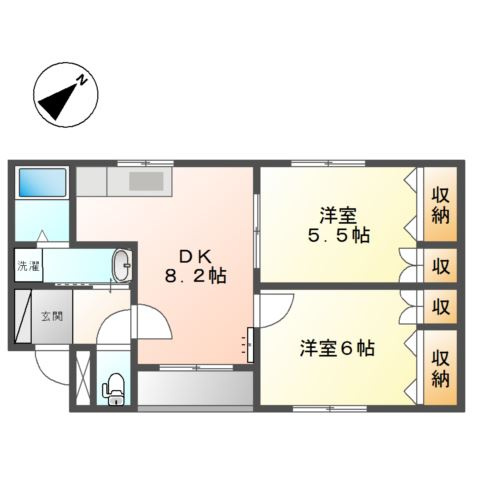 【間取り】 | ロイヤルハイツ藤田