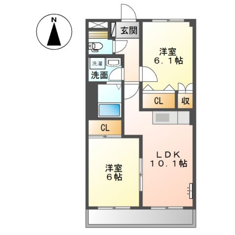 ベルグランデ高柳の間取り