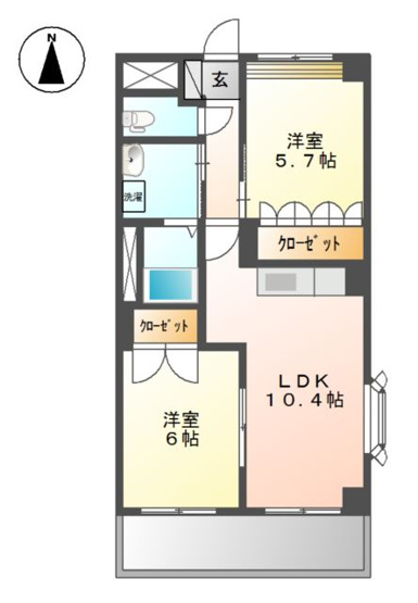 【間取り】 | グランパレス・Ｋ