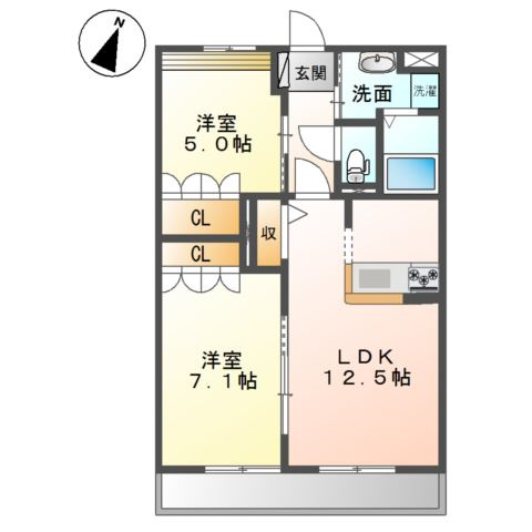 【間取り】 | ノーブル　ピュア