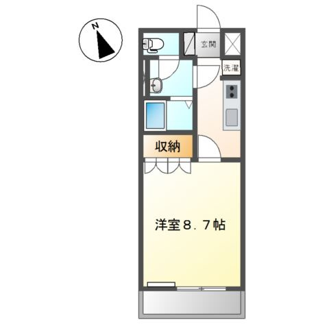 【間取り】 | サウスコート・プランドール１６
