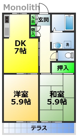ファミーユ羽衣の間取り