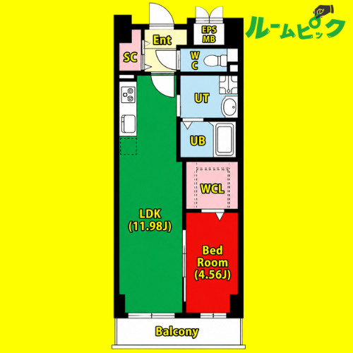 Primal千種stelo　名古屋市賃貸　仲介手数料無料の間取り
