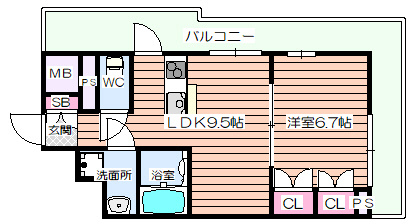 【間取り】 | センターヒル御幣島