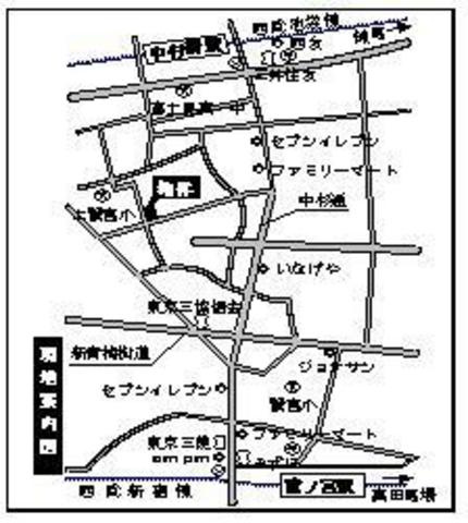 ベルメゾン鷺宮の地図|★案内図★