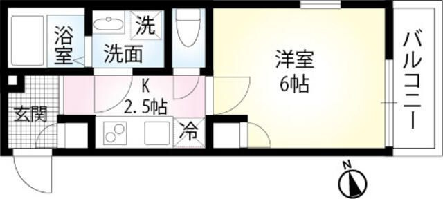 フローリッシュ津田沼Ⅲの間取り