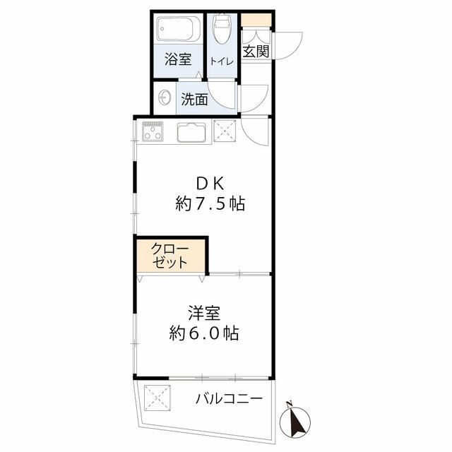 サードリハイツ本館の間取り