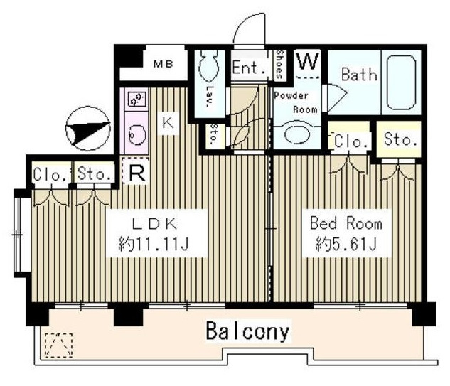 コーボック飛田給Ⅱの間取り