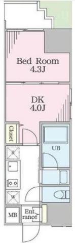 リージア門前仲町の間取り