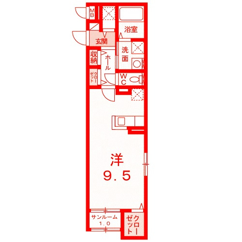 横浜市泉区中田東３丁目の賃貸マンションの間取り