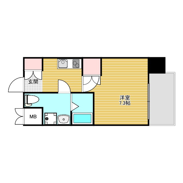アスリート江坂２番館の間取り