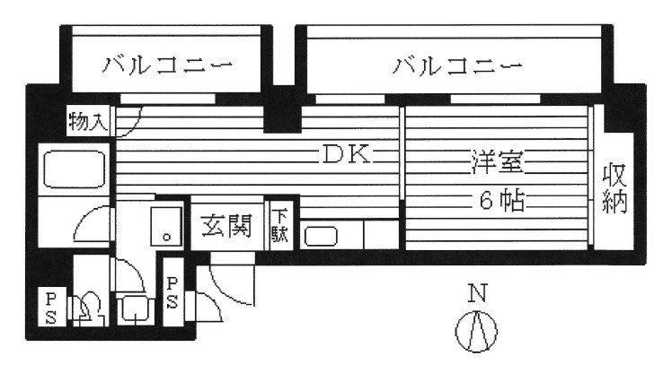 グランドール江戸堀の間取り