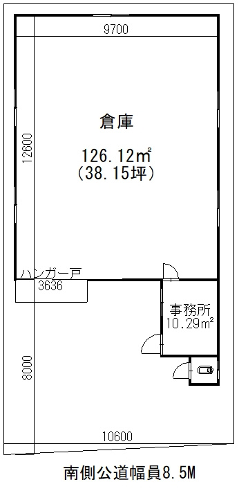 愛宕３７倉庫の間取り