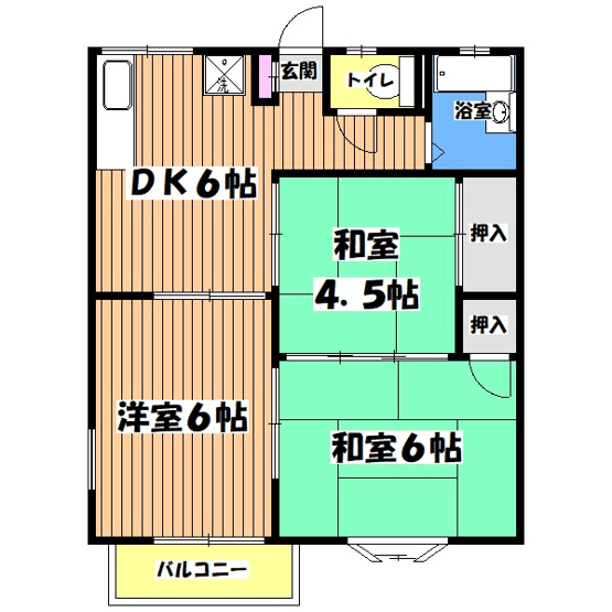 【間取り】 | コートドゥリビエールＡ棟
