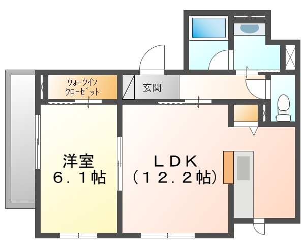 フルールKの間取り