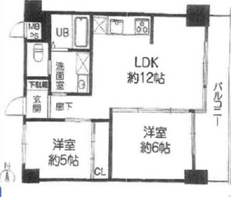 【間取り】 | ライオンズマンション上本町第3　五条小学校区