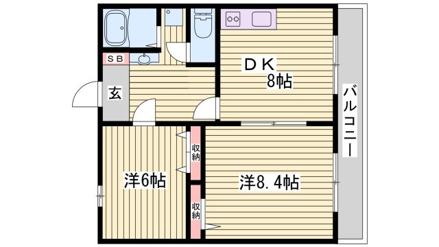コンパスローズ白浜の間取り