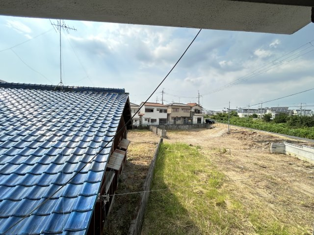 富田林市山中田アパートのバルコニー