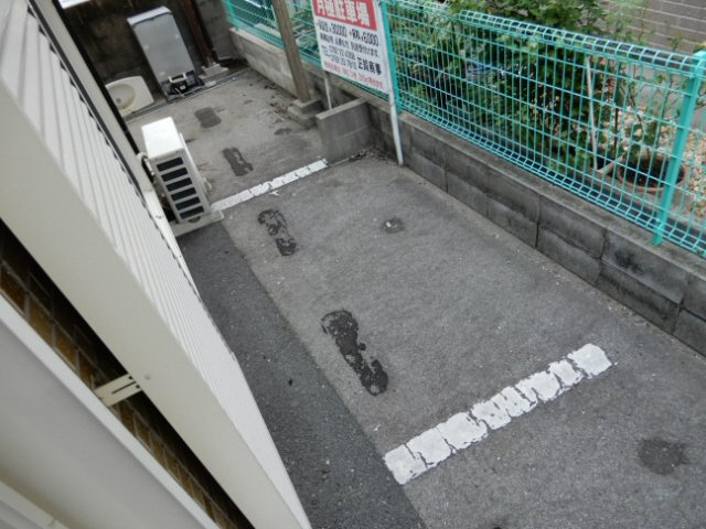 HTハイツのバルコニー