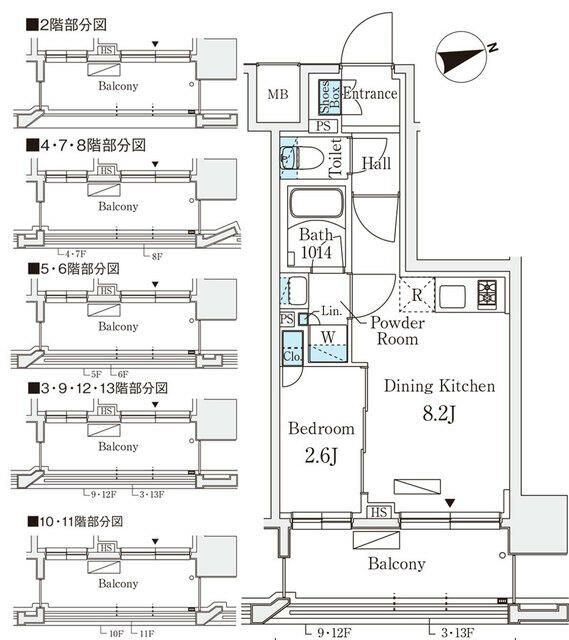 リビオメゾン御茶ノ水ＥＡＳＴの間取り